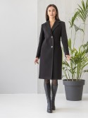 Women's Slim-fit Midi Length Cashmere Coat 42 - kovash.com.ua 01