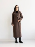 Long demi-season coat Milana cashmere - kovash.com.ua 01