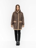 Iceland winter sheepskin coat with a midi length hood 42 - kovash.com.ua 01