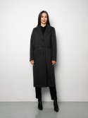 Dark gray check coat with broad shoulders by Prada 56 - kovash.com.ua 01