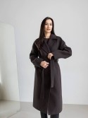 Пальто оверсайз Бруклін темний шоколад 42 - kovash.com.ua 01
