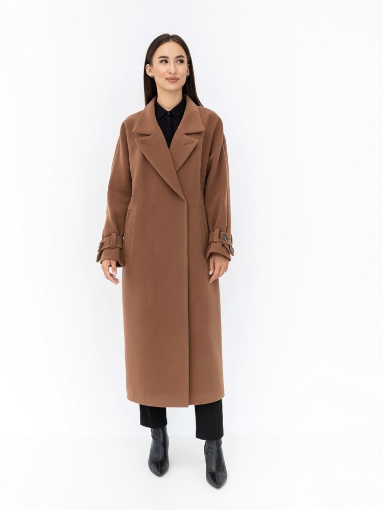 Long winter coat Champagne cashmere 42 - kovash.com.ua 