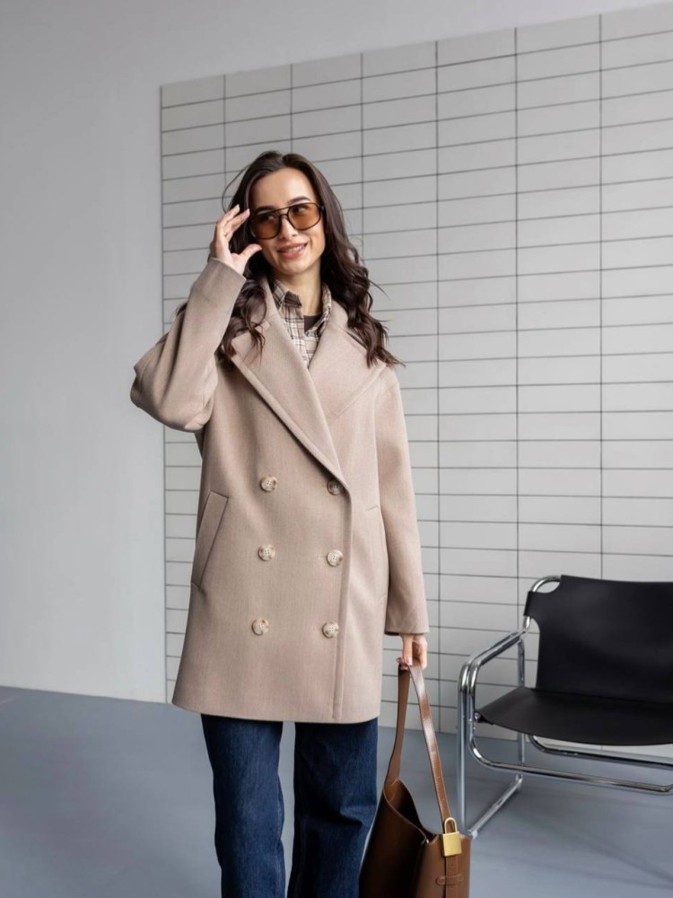 Cropped Maxine Coat — Ribbed Fabric 42 - kovash.com.ua 01 