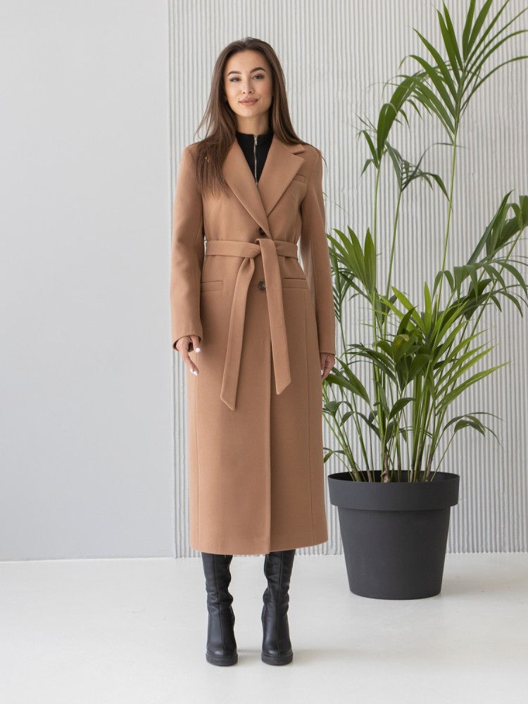 Long fitted cashmere coat Panochka 46 - kovash.com.ua 01 