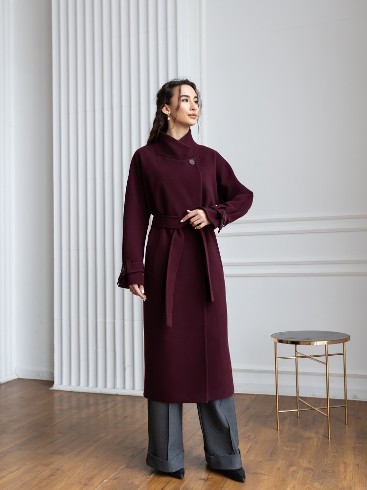 Довге пальто Шампань з кашеміру 42 - kovash.com.ua 01 