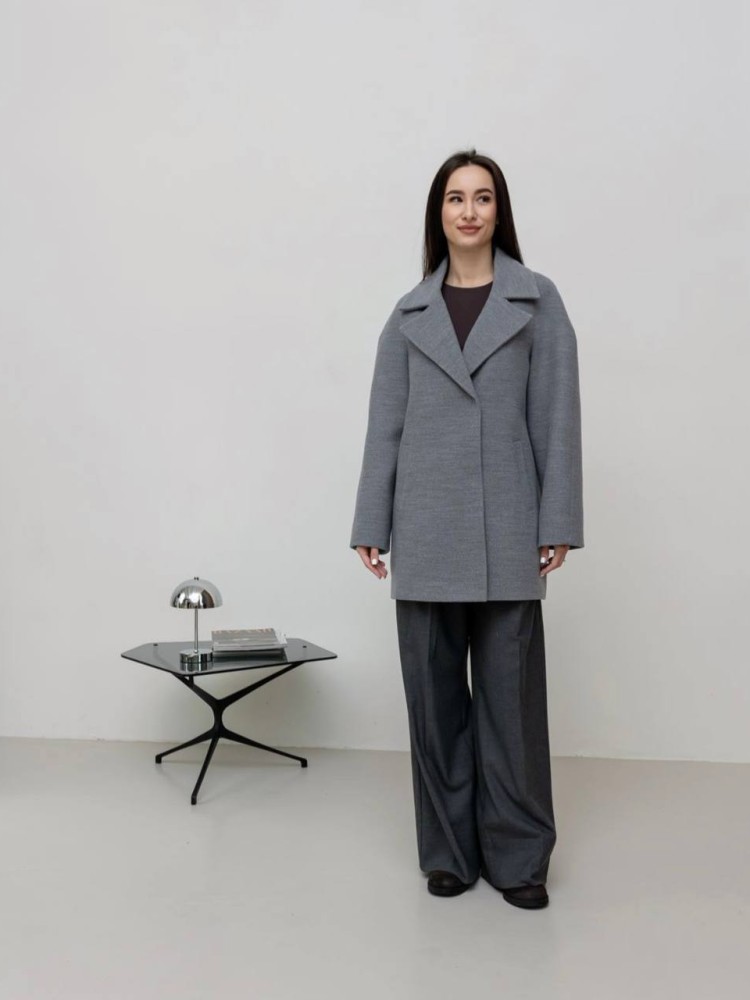 Short demi-season coat 
Milanka made of cashmere - kovash.com.ua 