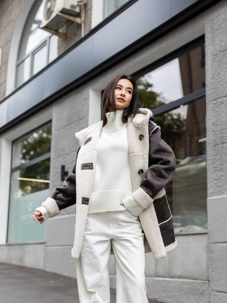 Reversible shearling coat Icelandia 42 - kovash.com.ua 01 
