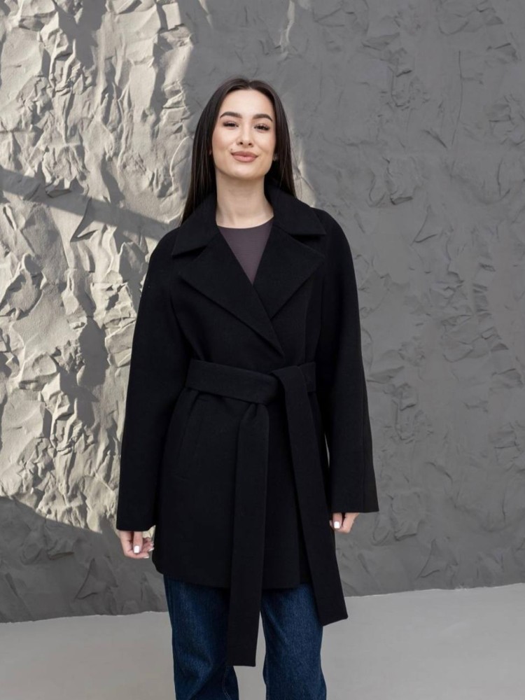 Short demi-season coat 
Milanka made of cashmere 52 - kovash.com.ua 01 