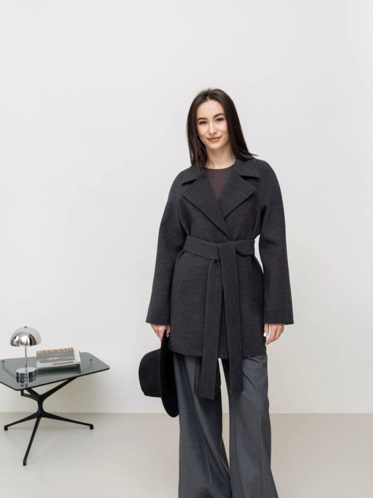 Short demi-season coat 
Milanka made of cashmere 46 - kovash.com.ua 01 