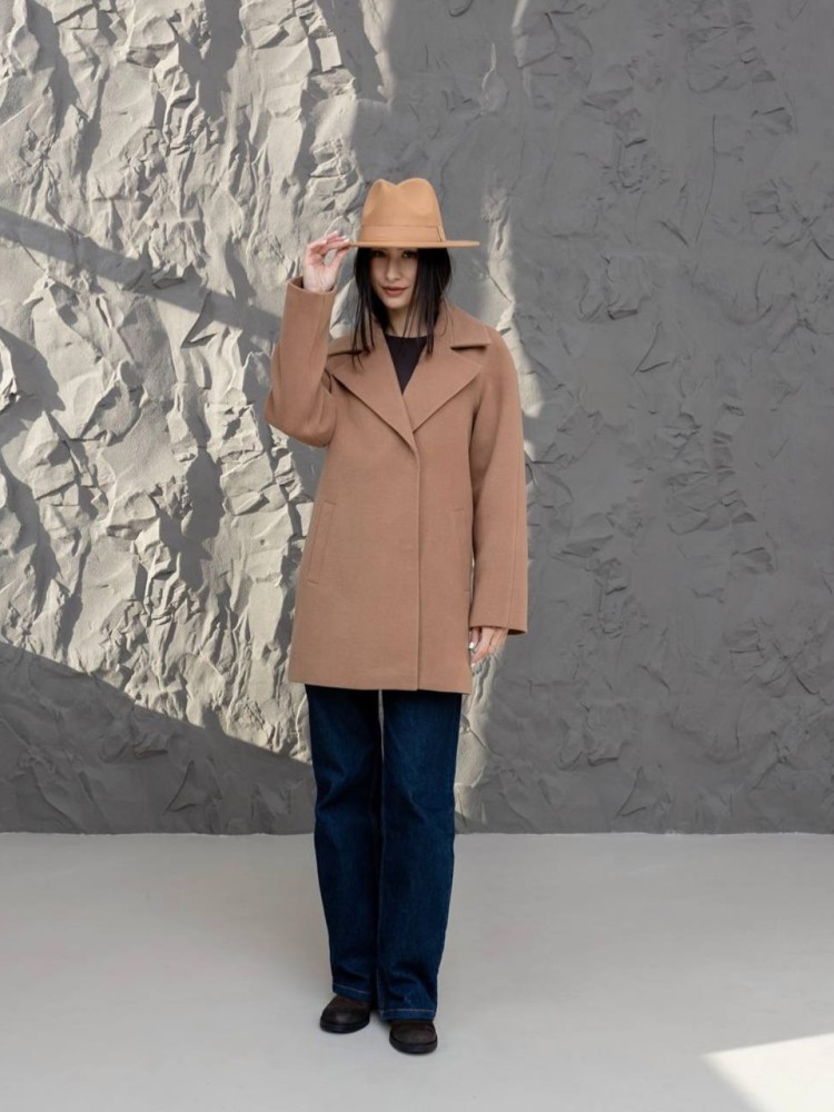Short demi-season coat 
Milanka made of cashmere 44 - kovash.com.ua 