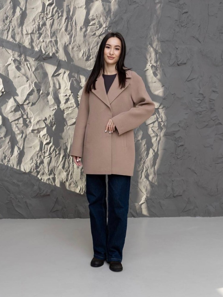 Short demi-season coat 
Milanka made of cashmere 50 - kovash.com.ua 