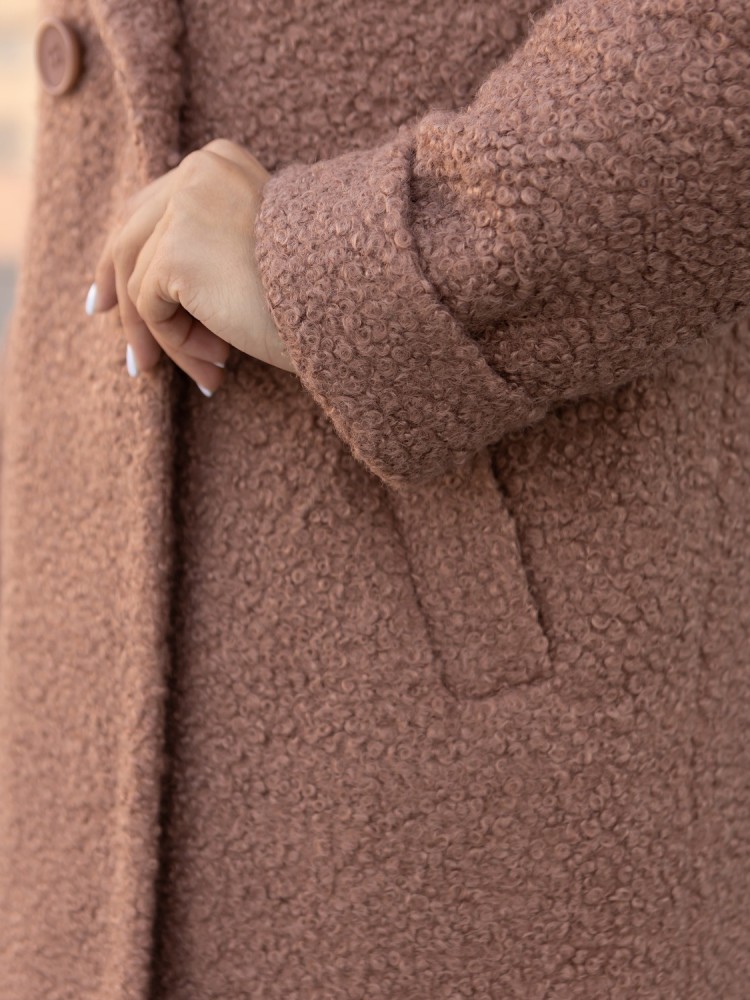 Marseille winter coat made of bouclé fabric - kovash.com.ua 