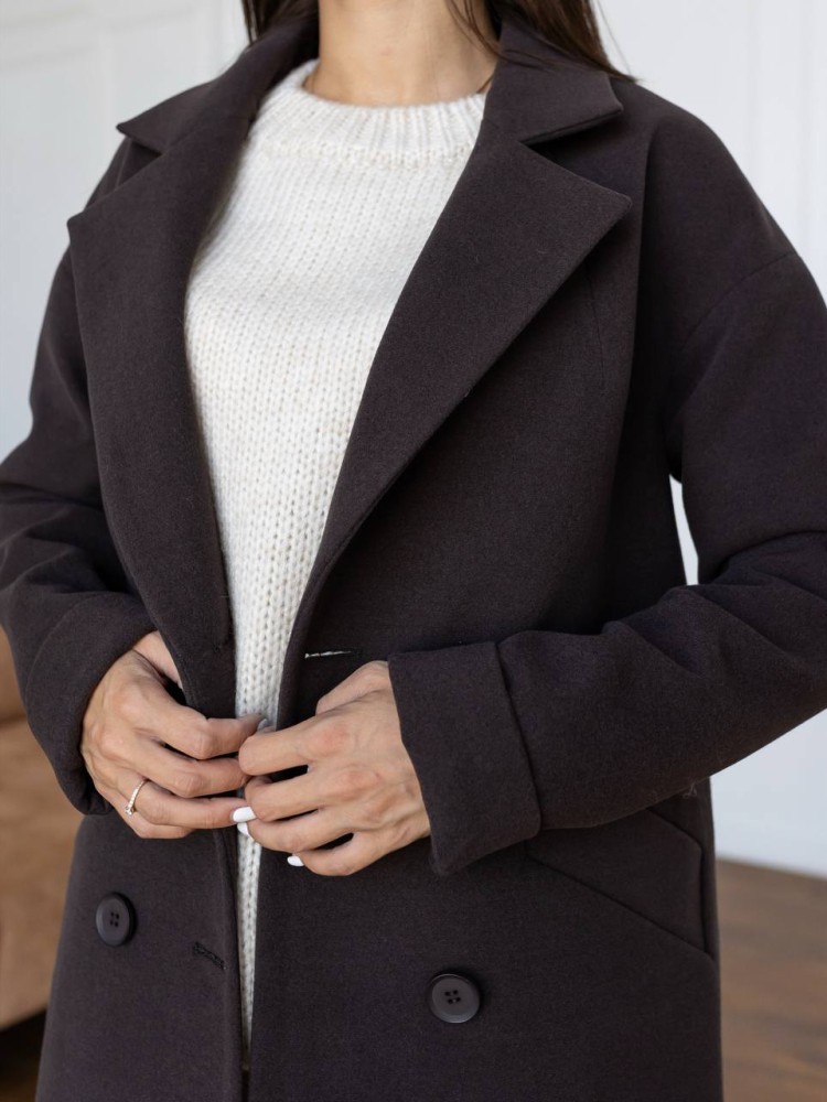 Molly Cropped Loose Fit Coat 54 - kovash.com.ua 