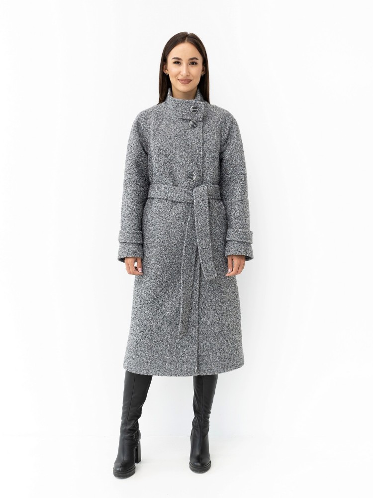 Audrey bouclé winter coat in midi length 42 - kovash.com.ua 01 