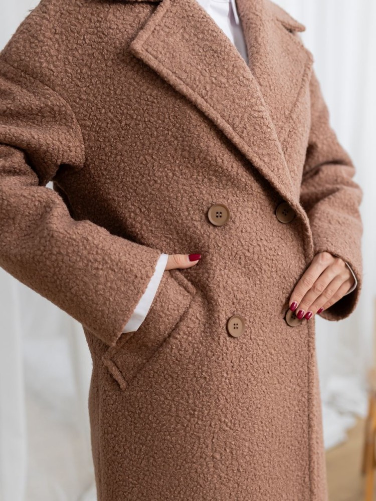 Brooklyn Bouclé Winter Coat 40 - kovash.com.ua 