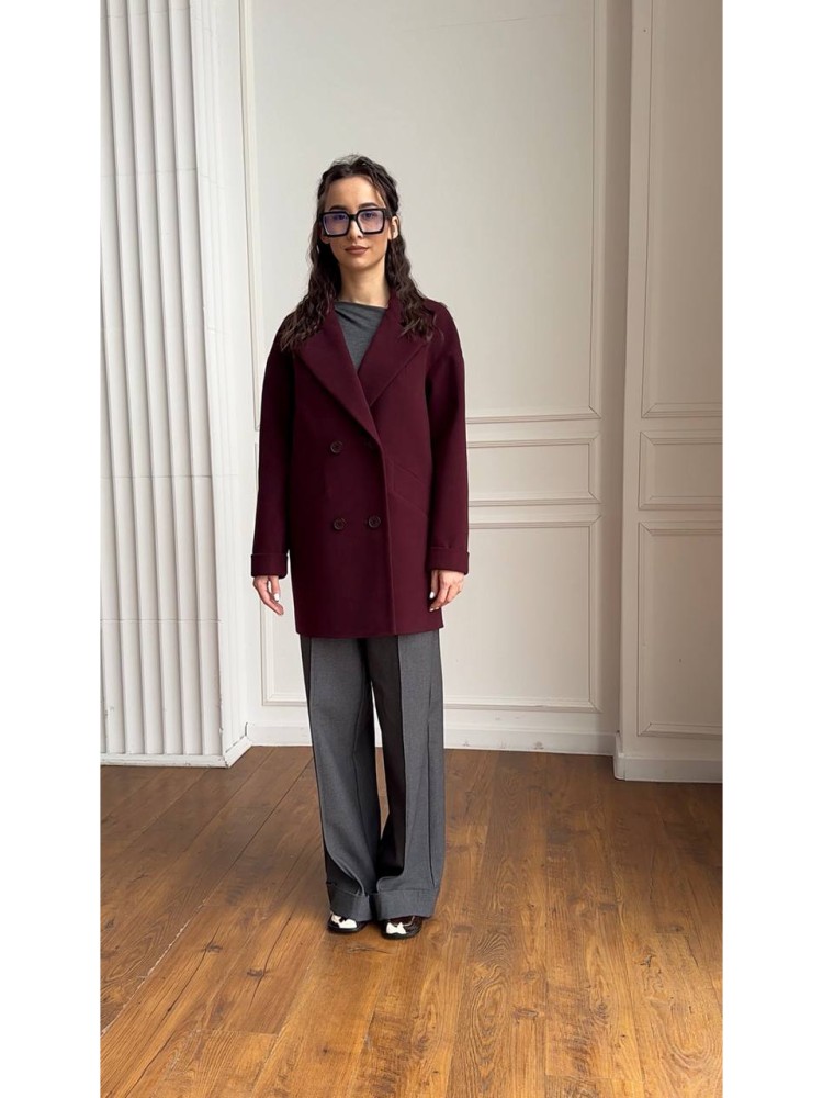 Molly Cropped Loose Fit Coat 40 - kovash.com.ua 