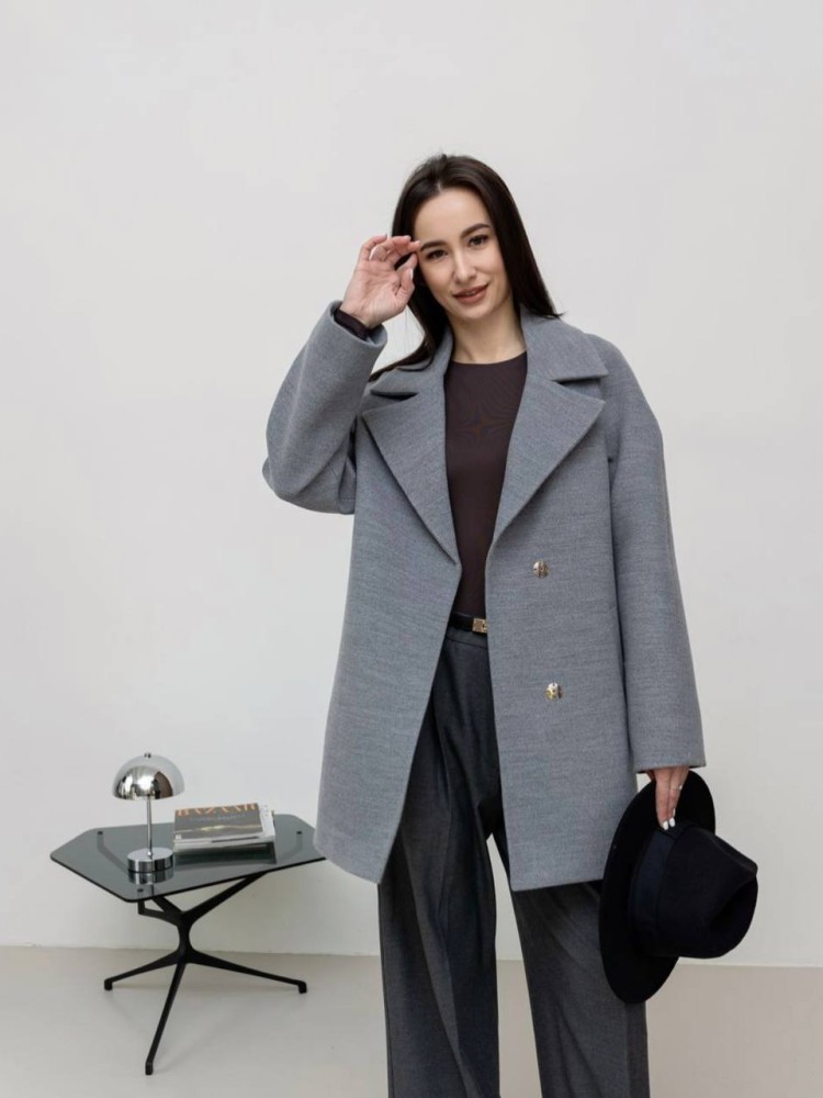 Short demi-season coat 
Milanka made of cashmere 46 - kovash.com.ua 01 