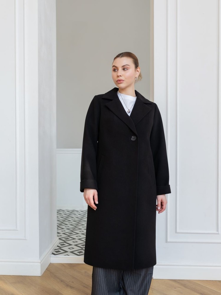 Winter Chili midi-length coat made of cashmere. 50 - kovash.com.ua 01 