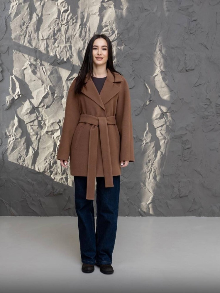 Short demi-season coat 
Milanka made of cashmere 42 - kovash.com.ua 