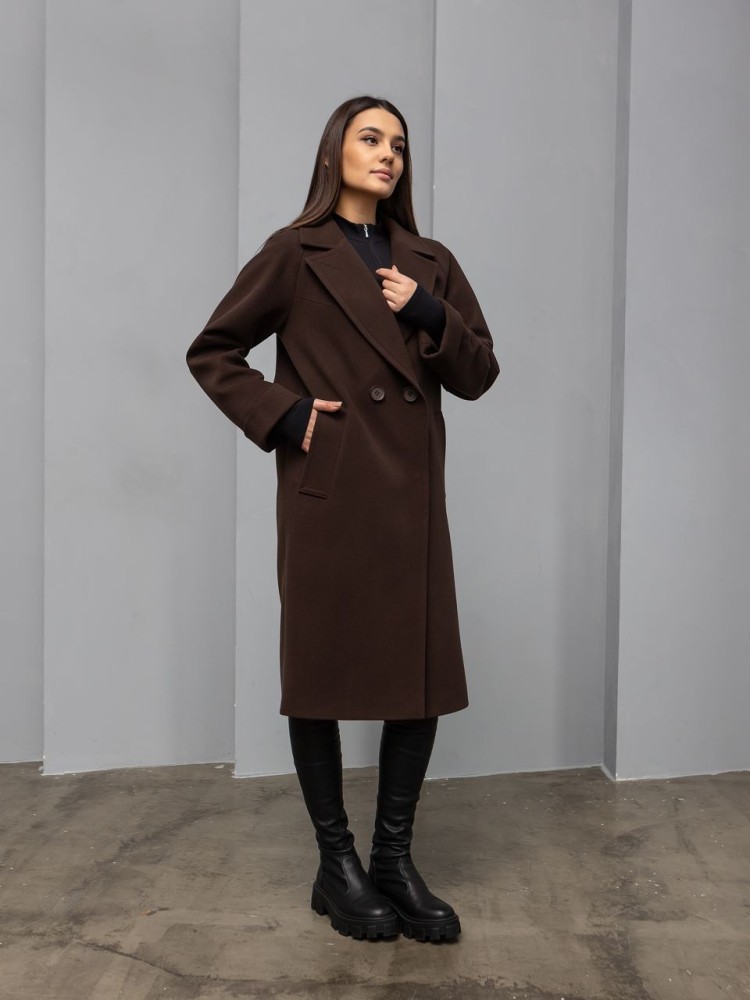 Provence winter cashmere coat in midi length 52 - kovash.com.ua 