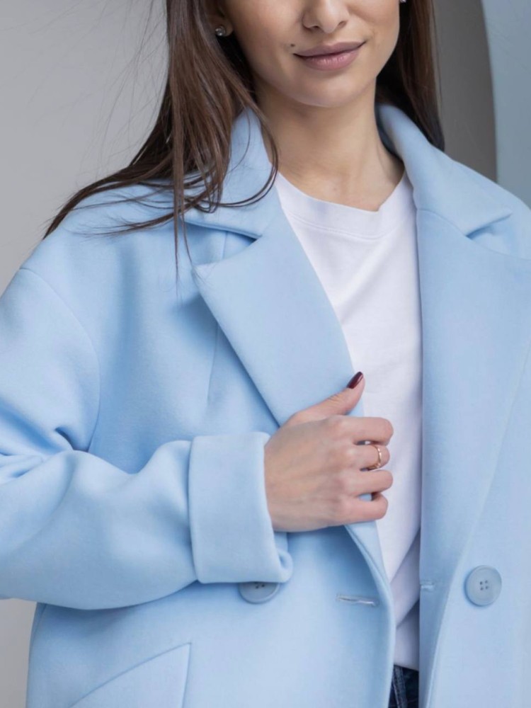 Molly Cropped Loose Fit Coat 42 - kovash.com.ua 