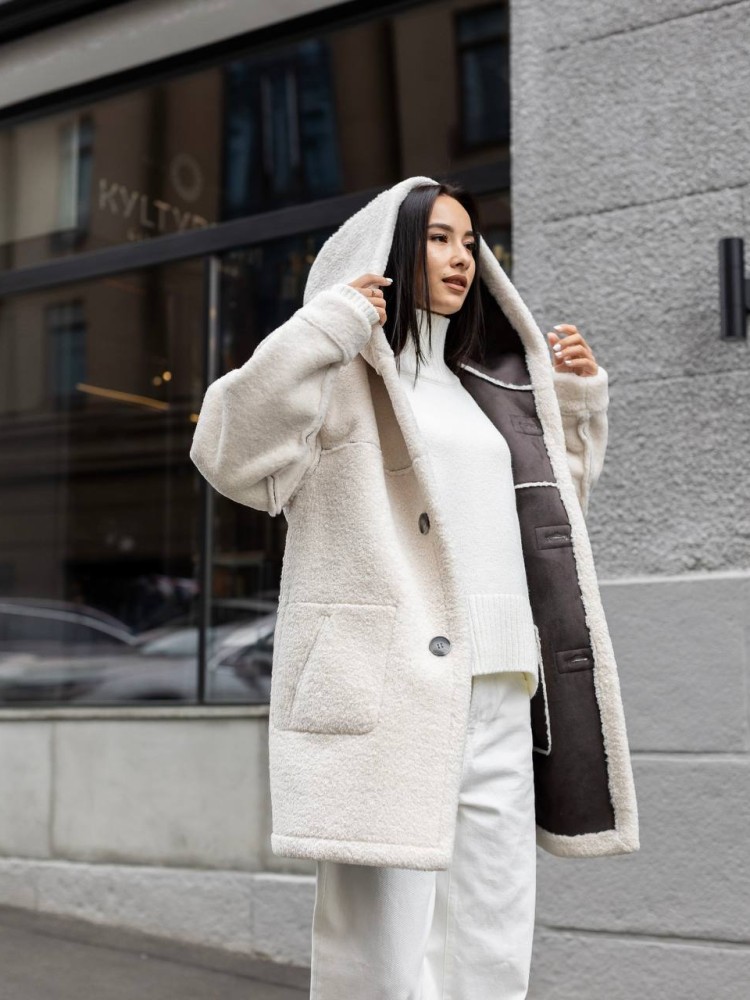 Reversible shearling coat Icelandia 42 - kovash.com.ua 