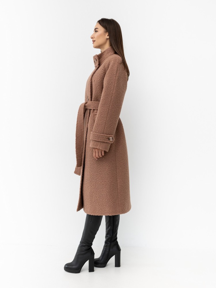Audrey bouclé winter coat in midi length 42 - kovash.com.ua 