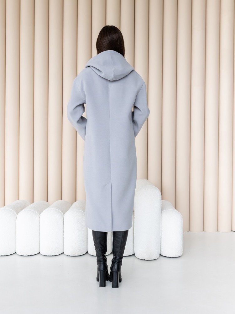 Marta cashmere coat with hood 42 - kovash.com.ua 