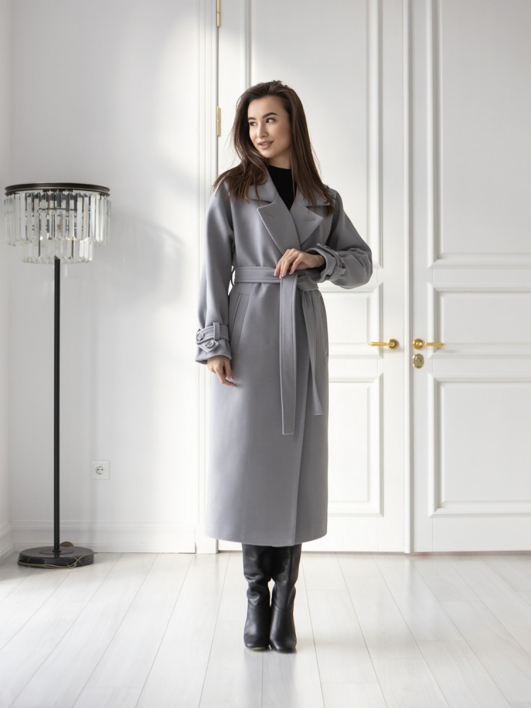 Long coat Champagne cashmere 48 - kovash.com.ua 01 