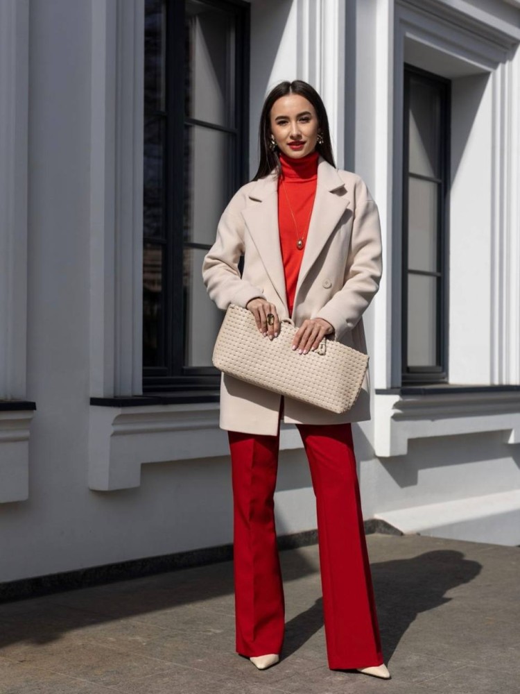 Molly Cropped Loose Fit Coat 42 - kovash.com.ua 01 