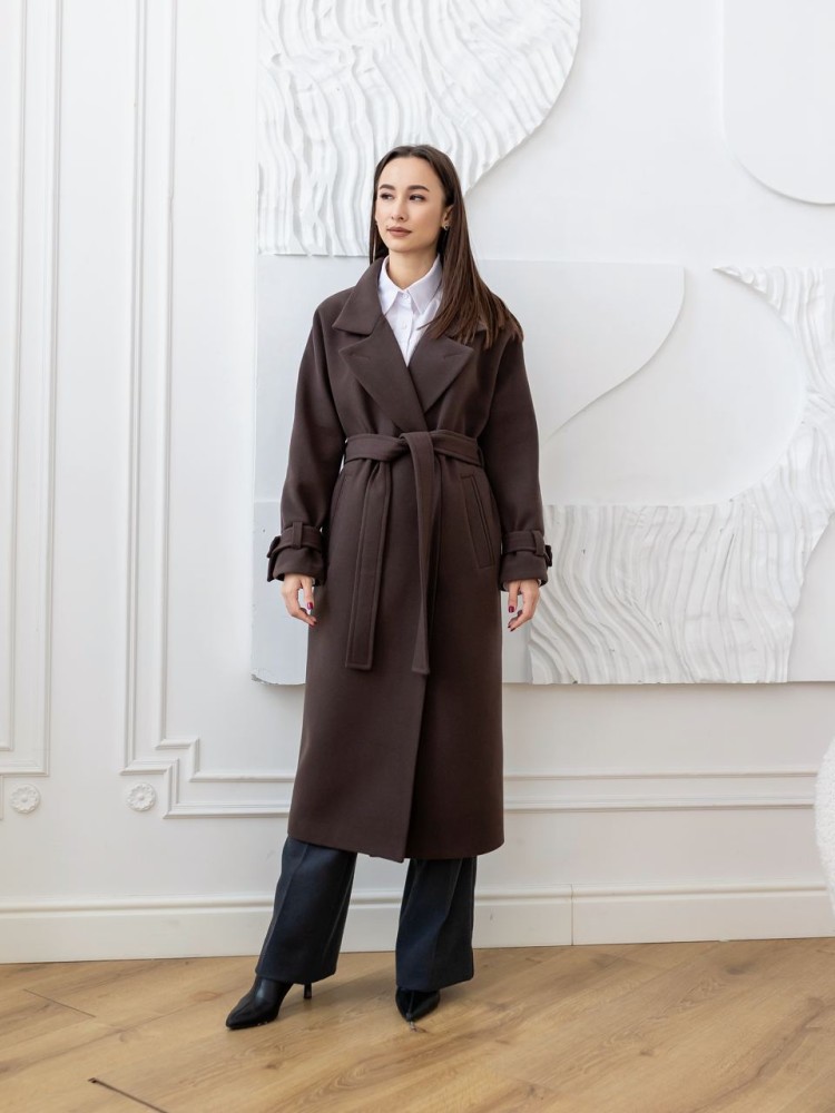 Long winter coat Champagne cashmere 46 - kovash.com.ua 