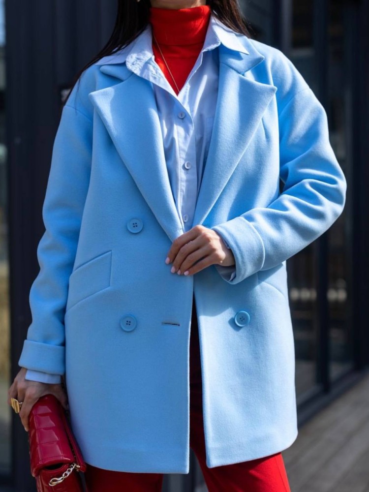 Molly Cropped Loose Fit Coat 42 - kovash.com.ua 