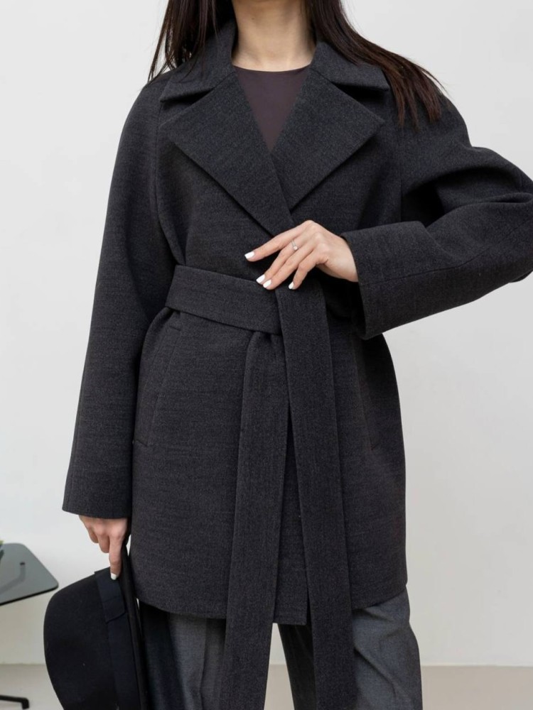 Short demi-season coat 
Milanka made of cashmere 52 - kovash.com.ua 