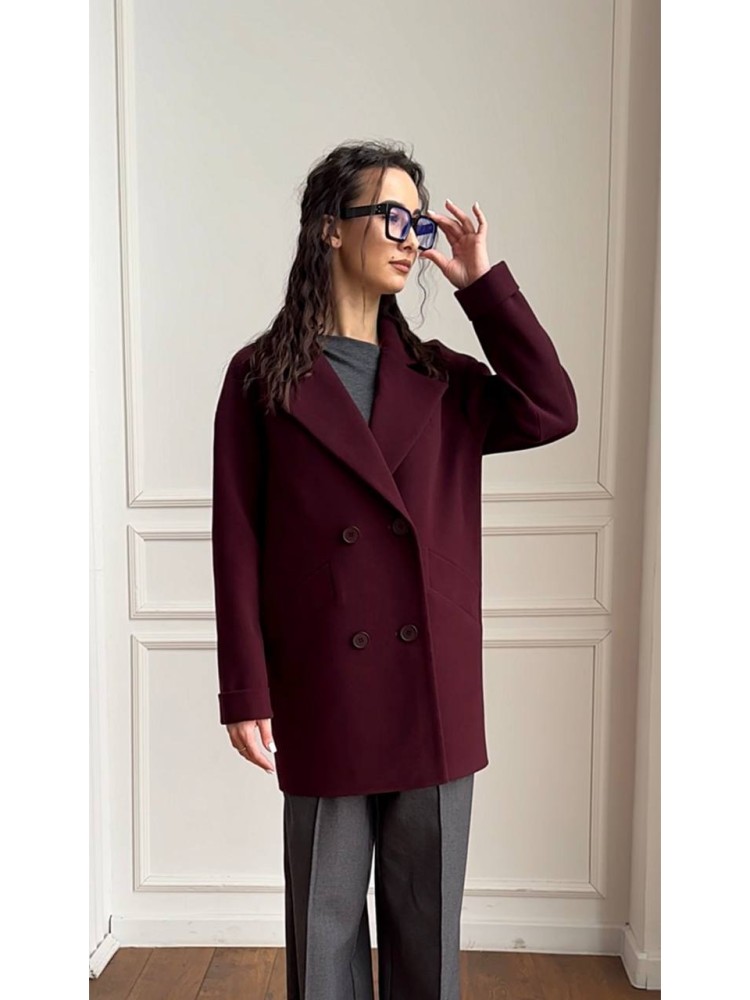 Molly Cropped Loose Fit Coat 44 - kovash.com.ua 01 