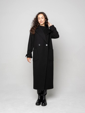 Sophie long coat with patch pockets - kovash.com.ua 