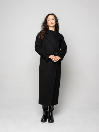 Sophie long coat with patch pockets - kovash.com.ua 