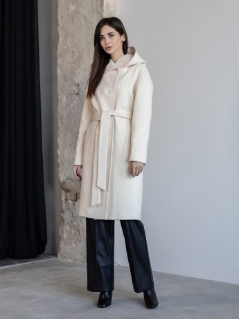 Michelle cashmere coat with hood