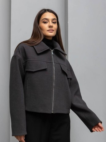 Графитовый бомбер Зара из кашемира - kovash.com.ua 