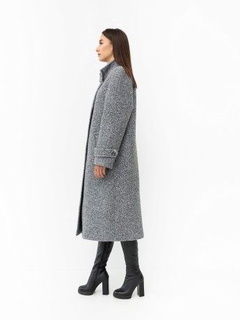 Audrey bouclé winter coat in midi length - kovash.com.ua 