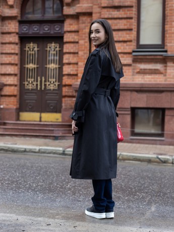 Trench cotton in black color - kovash.com.ua  Trench cotton in black color - kovash.com.ua