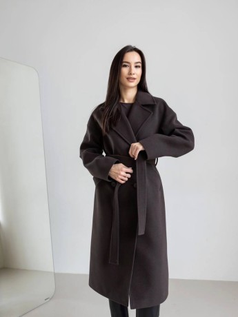 Пальто оверсайз Бруклін темний шоколад