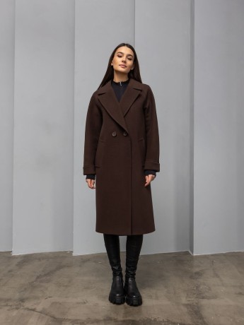 Provence winter cashmere coat in midi length