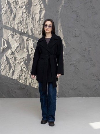 Short demi-season coat 
Milanka made of cashmere - kovash.com.ua 