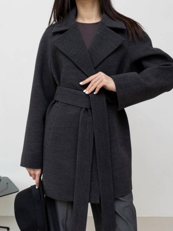 Short demi-season coat 
Milanka made of cashmere - kovash.com.ua 