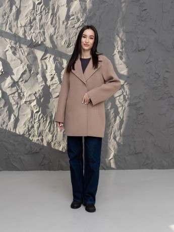 Short demi-season coat 
Milanka made of cashmere - kovash.com.ua 