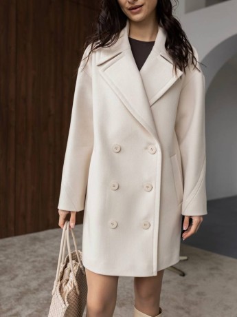 Cropped Maxine Coat — Ribbed Fabric - kovash.com.ua 