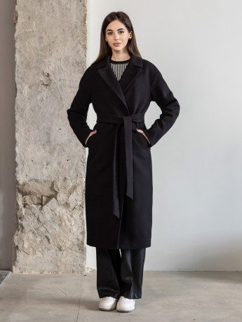 Tango long winter cashmere coat with loose fit