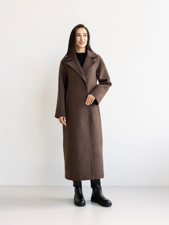 Long demi-season coat Milana cashmere