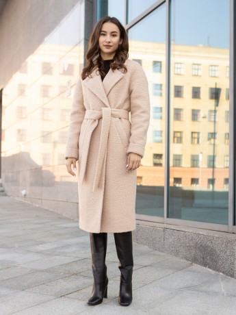 Marseille winter coat made of bouclé fabric